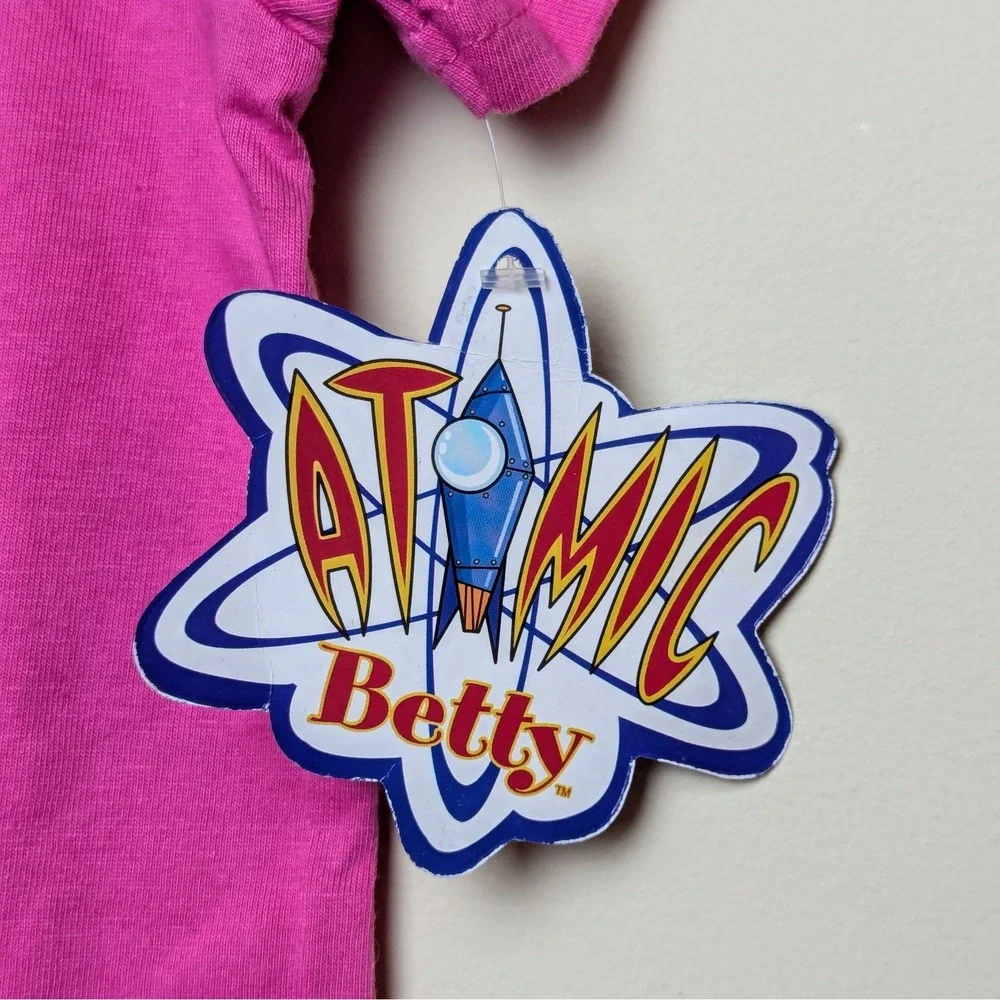 Atomic Betty Vintage 2004 Cartoon‎ Logo Shirt Youth Girls 10/12 New NWT DS